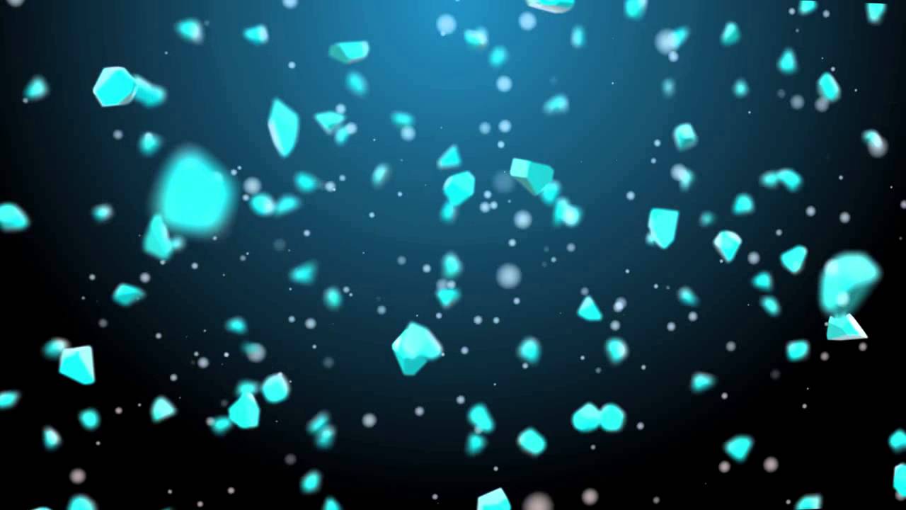 Br Fractured Particles Motion Background Looping Blue