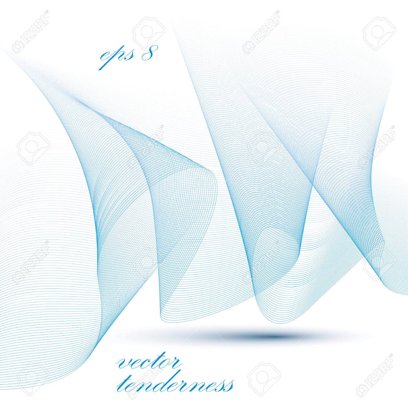 3d Vector Decorative Background With Curved Transparent Dynamic