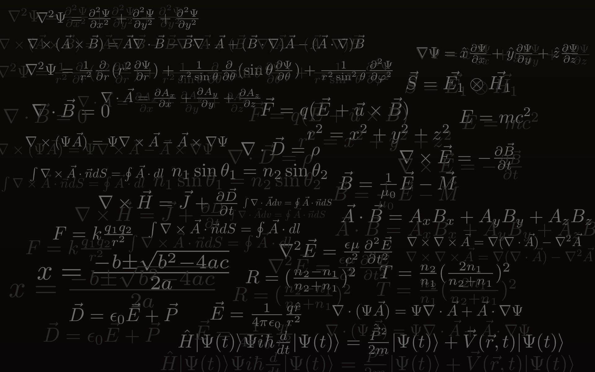 Black And White Theoretical Physics Formulas Wallpaper
