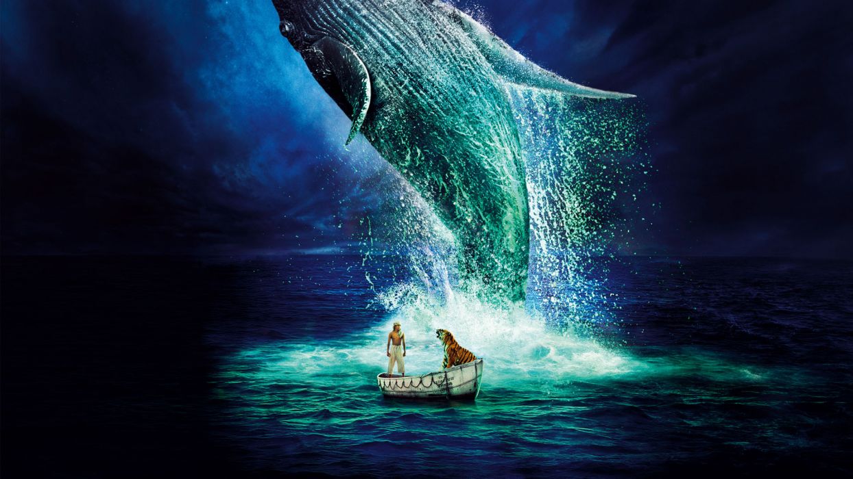 Life Of Pi Tiger Tigers Whale Whales Wallpaper