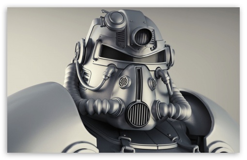 Fallout Power Armor Wallpaper Printed
