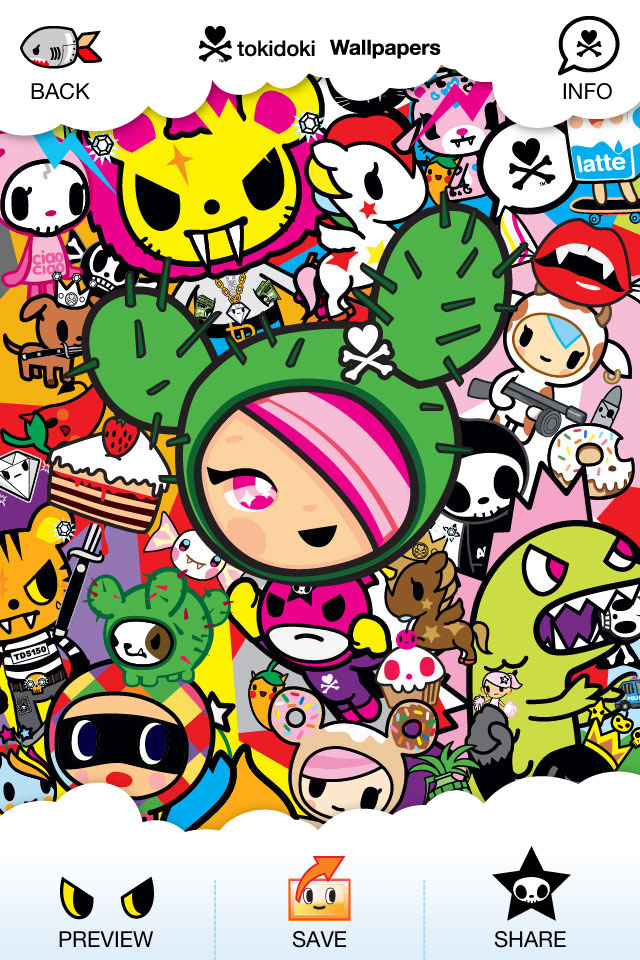  of tokidoki Criminally Cute Backgrounds and Wallpapers for iPhone