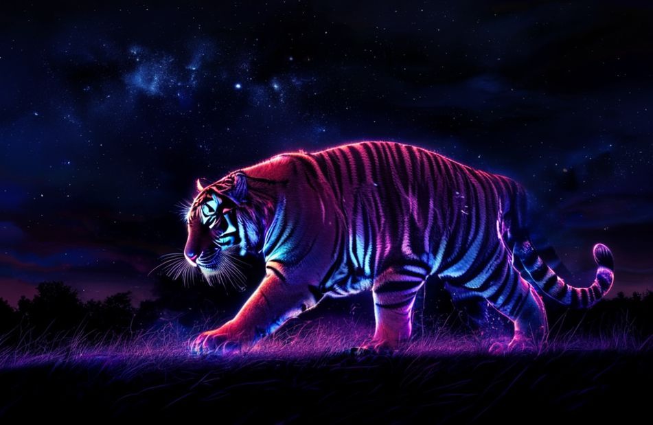 Neon Animal Wallpaper