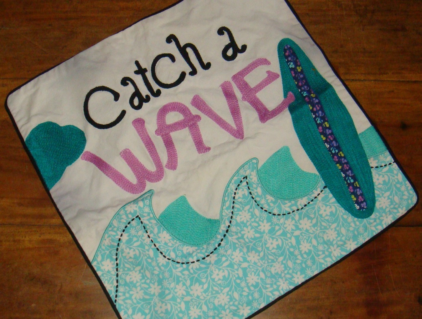 Pottery Barn Teen Catch A Wave X Square Decorative Pillow