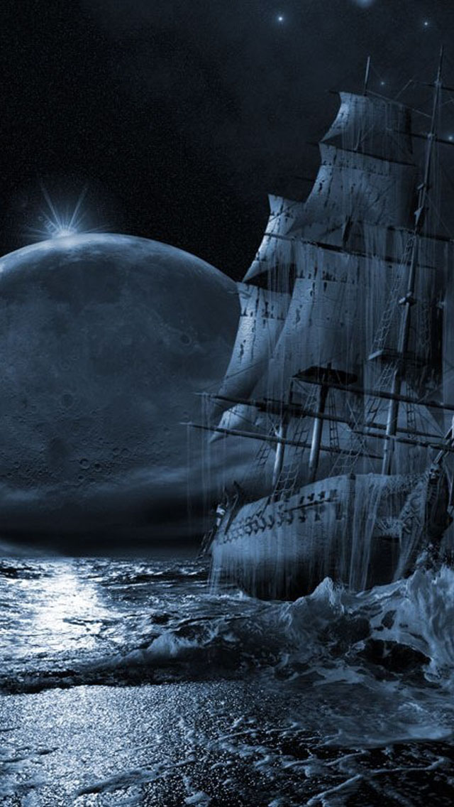 Ghost Ship Wallpaper   Free iPhone Wallpapers