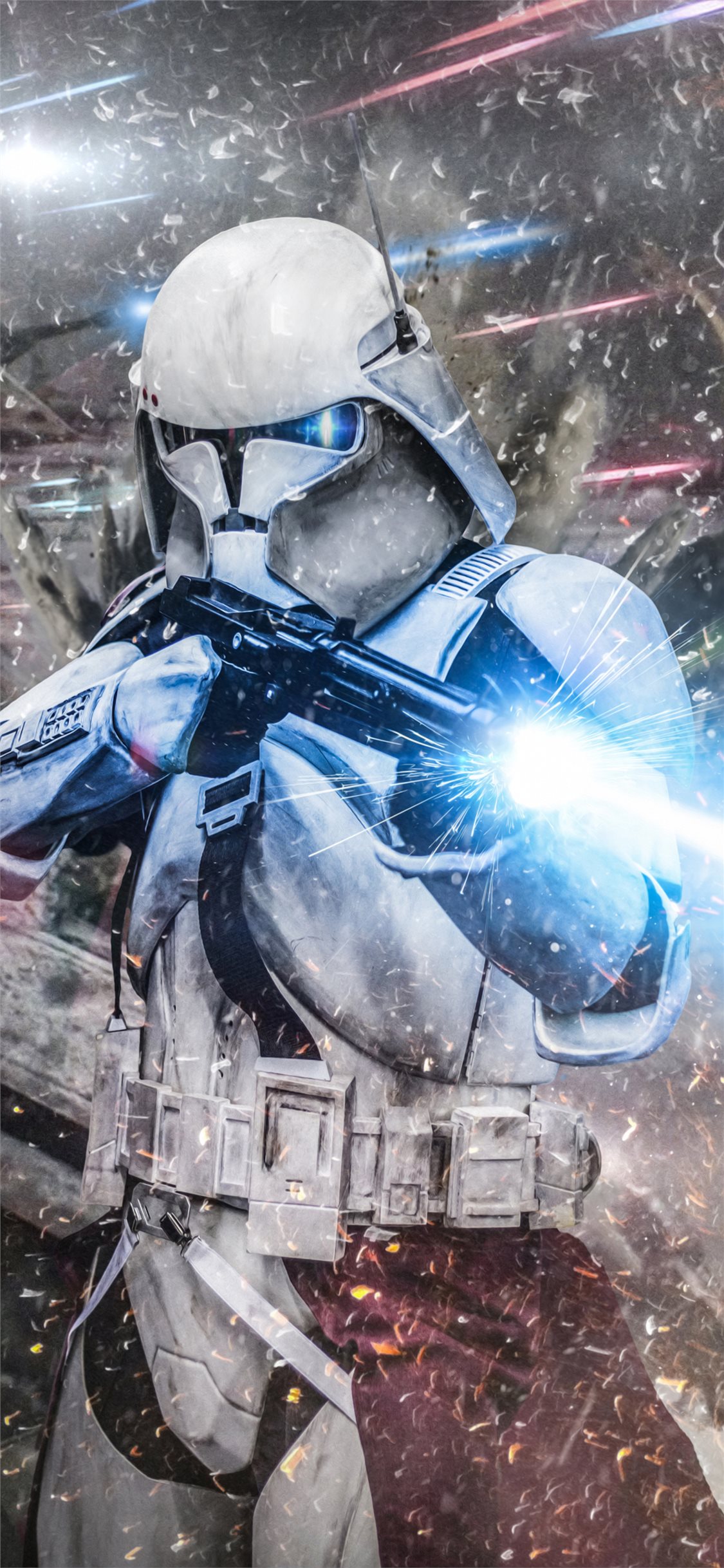 Stormtrooper Mander iPhone X Wallpaper