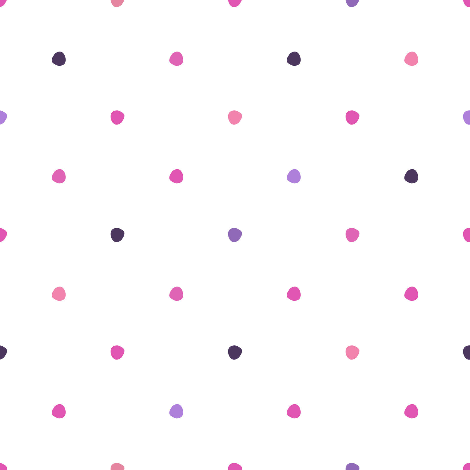 Pink And White Polka Dot Wallpaper