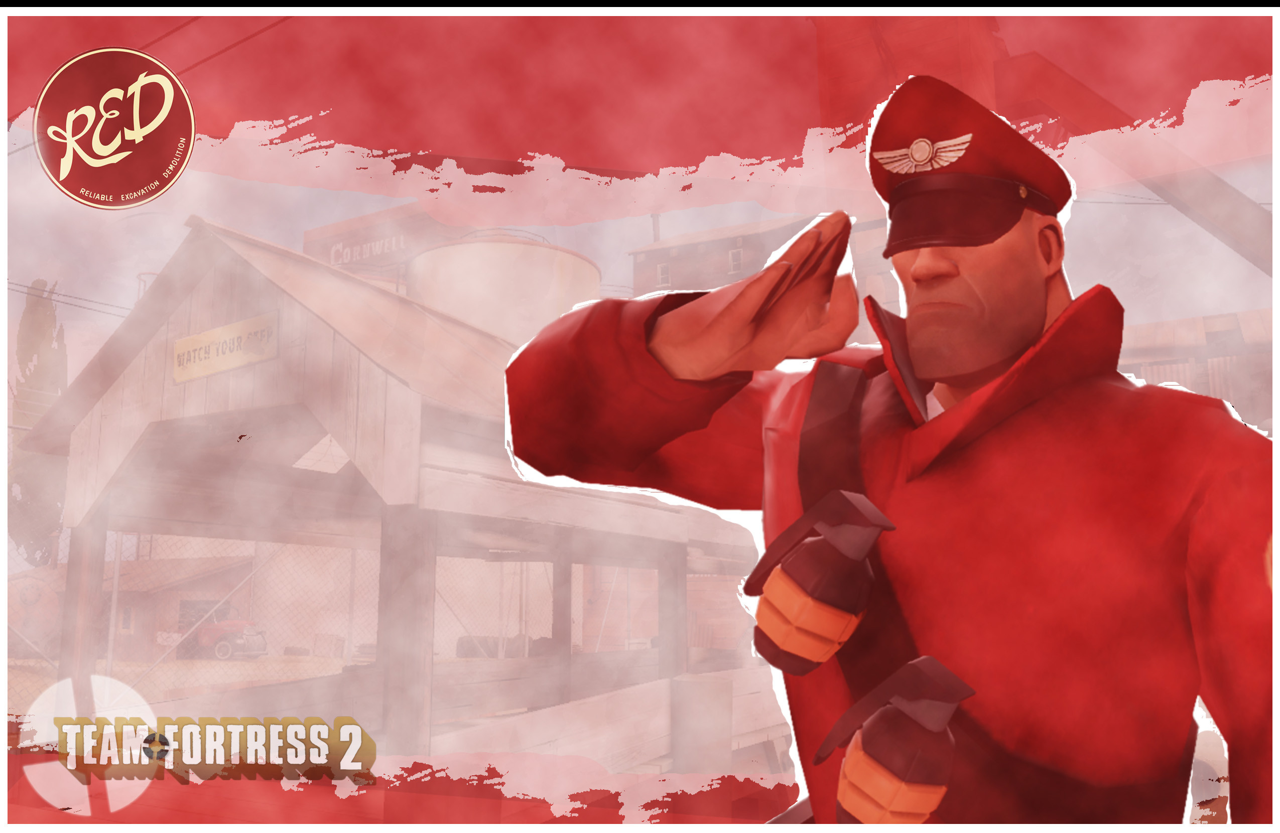 Team Fortress Wallpaper Soldier By Marcoshypnos