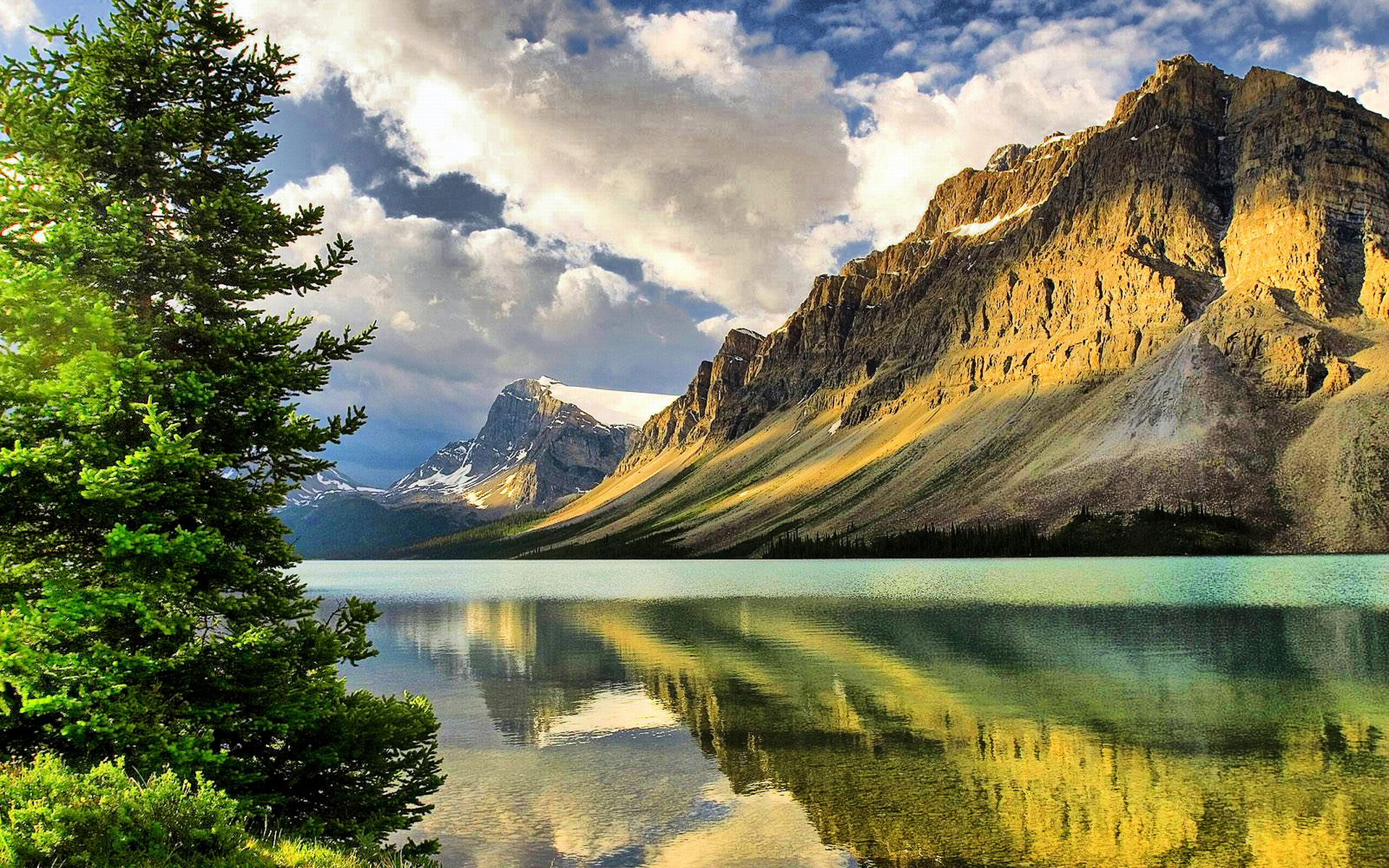HD Sunny Mountain Lake Wallpaper Desktop Backgrounds Photos in HD