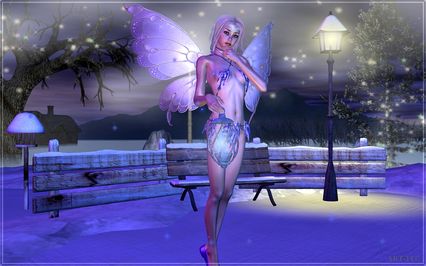 Free Widescreen Wallpapers by ART TLC Wallpapers TLC Snow Fairies 4 1440x900