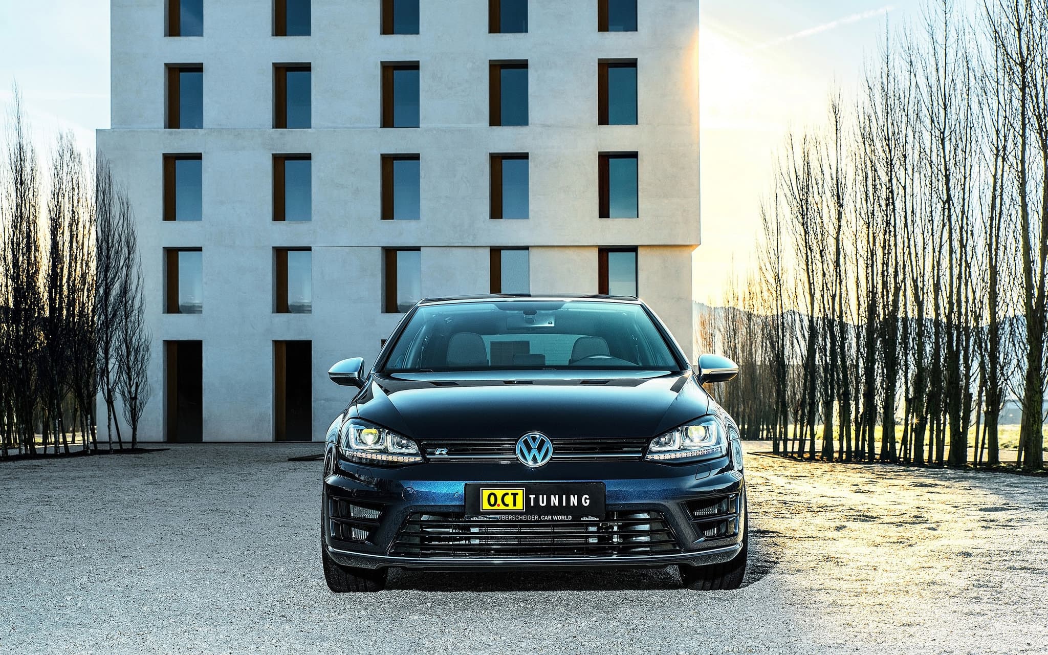 2016 Volkswagen Golf 7 R Wallpapers Tuning Blue