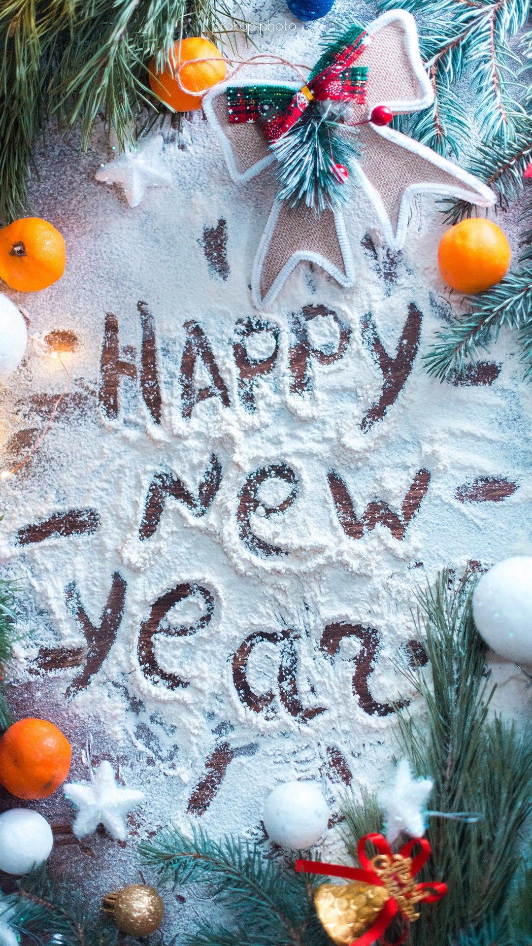 Festive New Year scene with 
