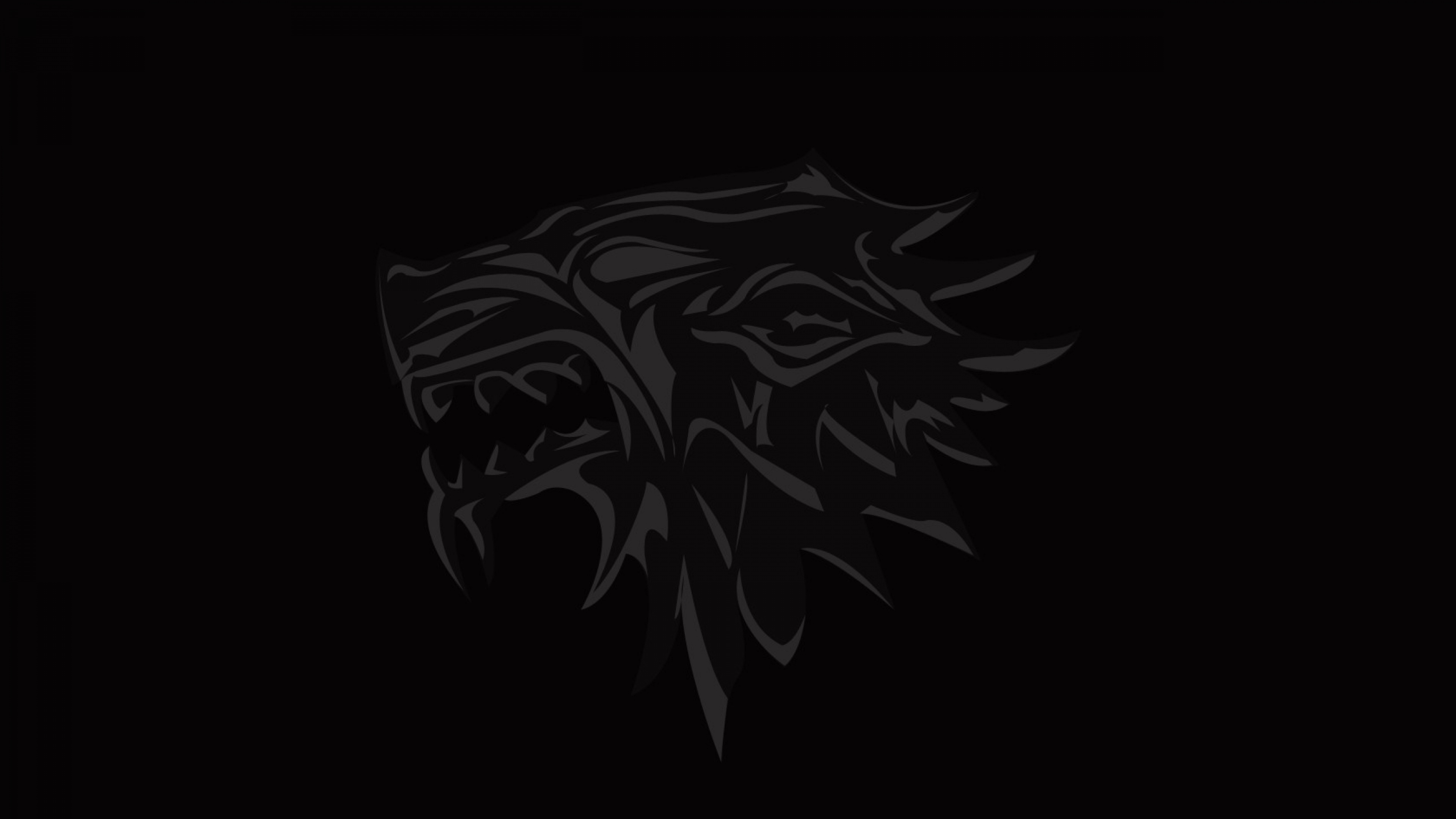 Game Of Thrones Logo Emblem Wolf Wallpaper Background 4k Ultra HD