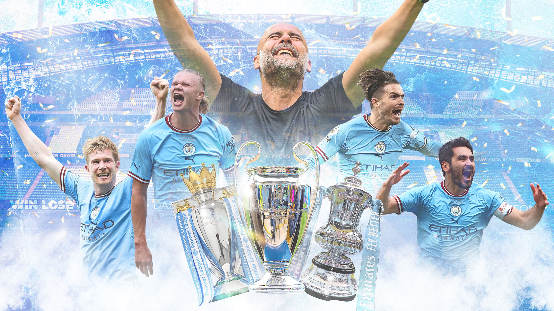 Man City Win Historic Treble As Pep Guardiola S Men Emulate Utd Iconic Team After Wallpaper