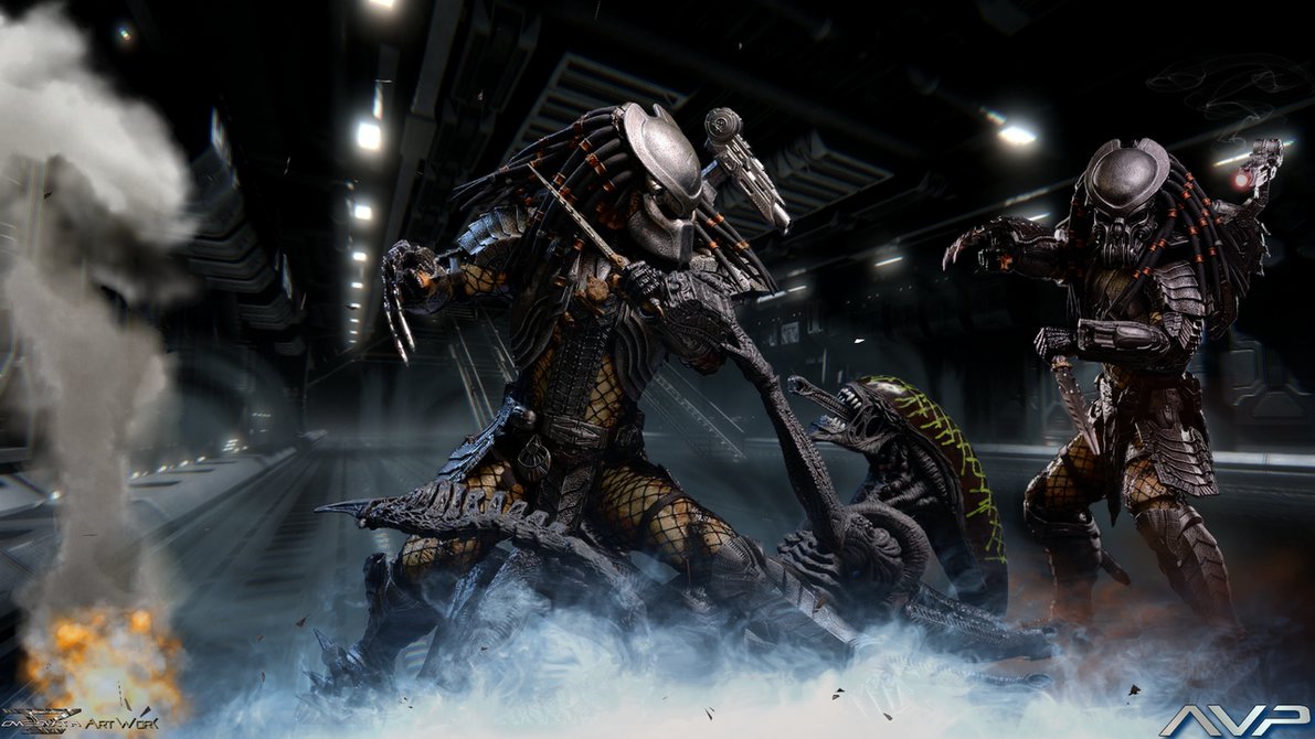 Alien Vs Predator Avp Hot Toys HD Wallpaper By