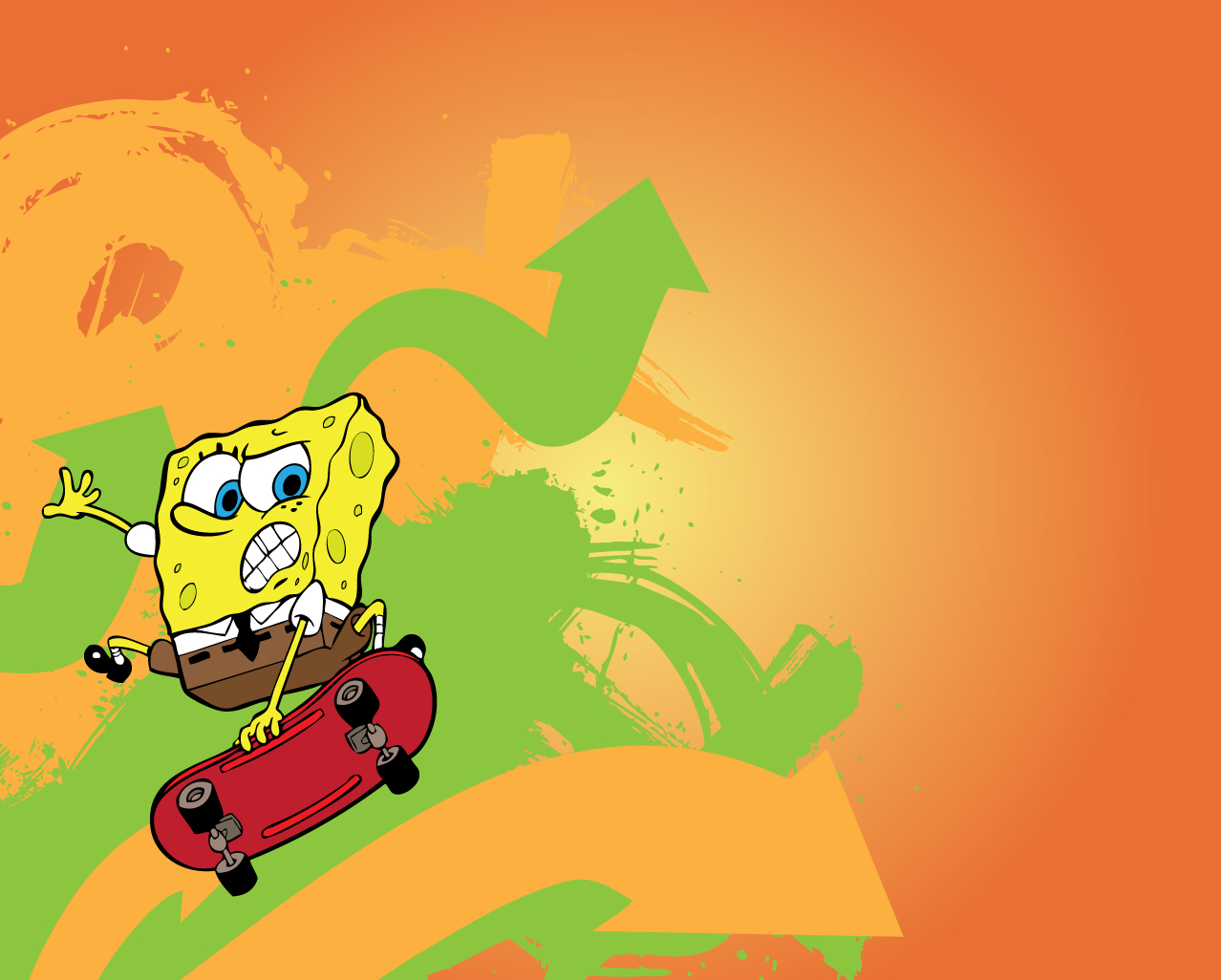Spongebob Skateboard Wallpaper Image With