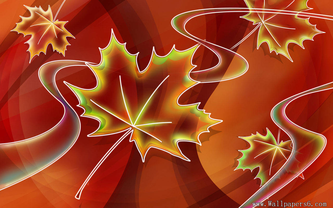 Maple Leaf Design Wallpaper Windows Xp