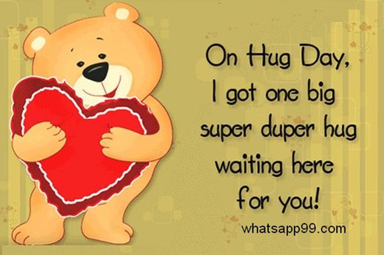 Happy Hug Day Wishes Best Sms Whatsapp And