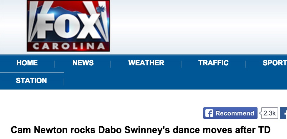 Media Thinks Cam Newton Stole Dance From Dabo Swinney