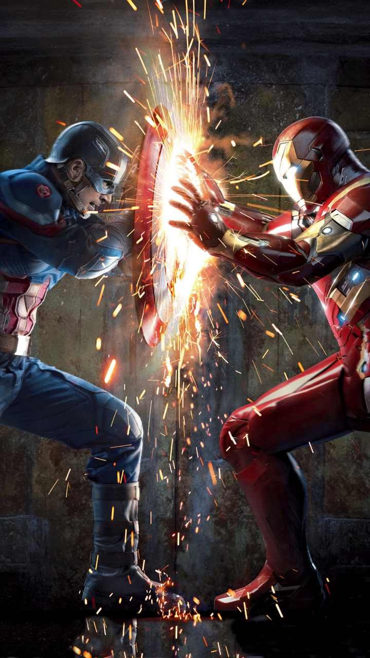 Captain America vs Ironman Civil War art inspo Captain america