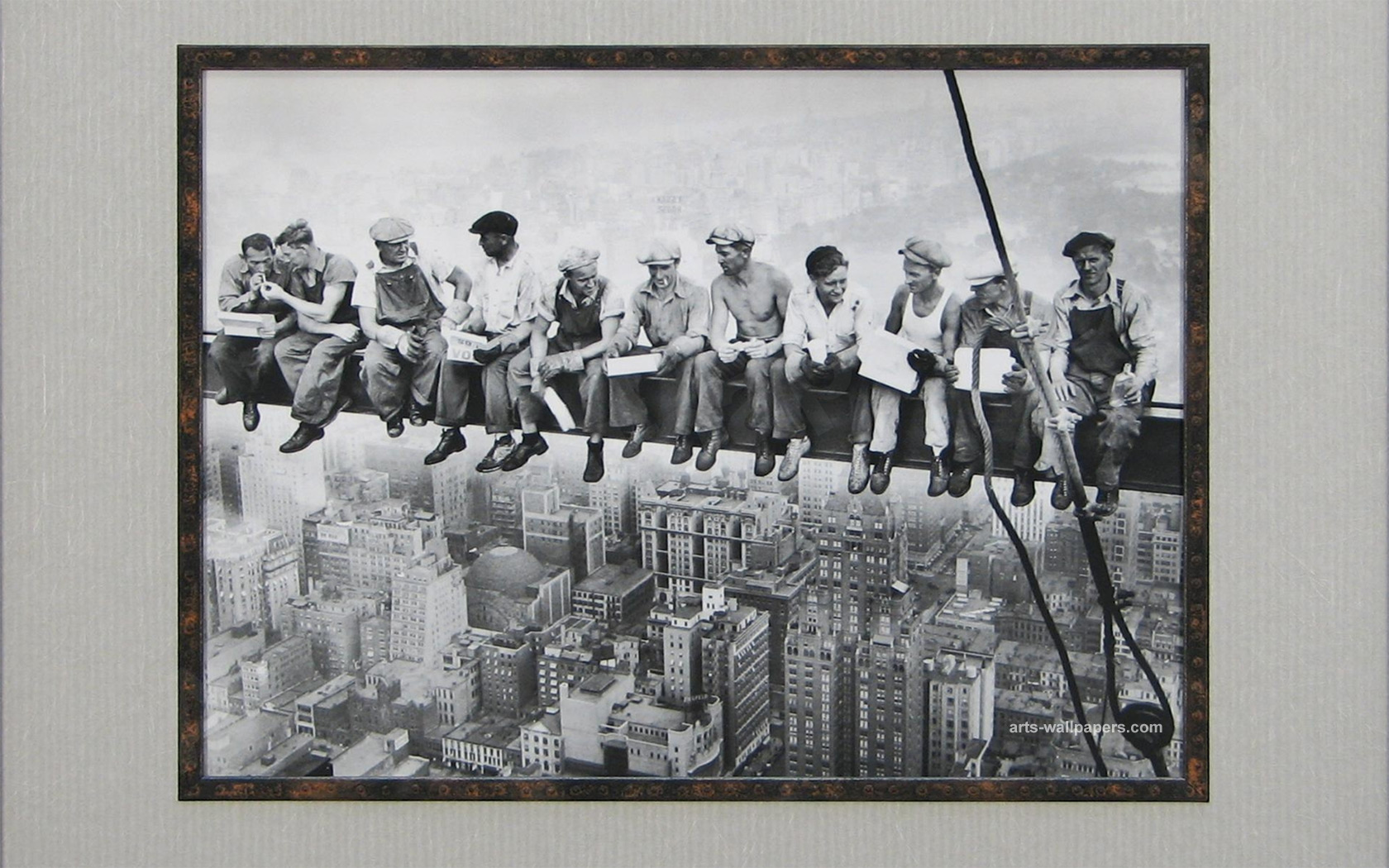 Lunch Atop A Skyscraper Poster Print Wallpaper Charles C Ebbets