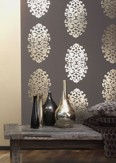 Modern Design Metallic Wallpaper Aluminium Foil Decorative