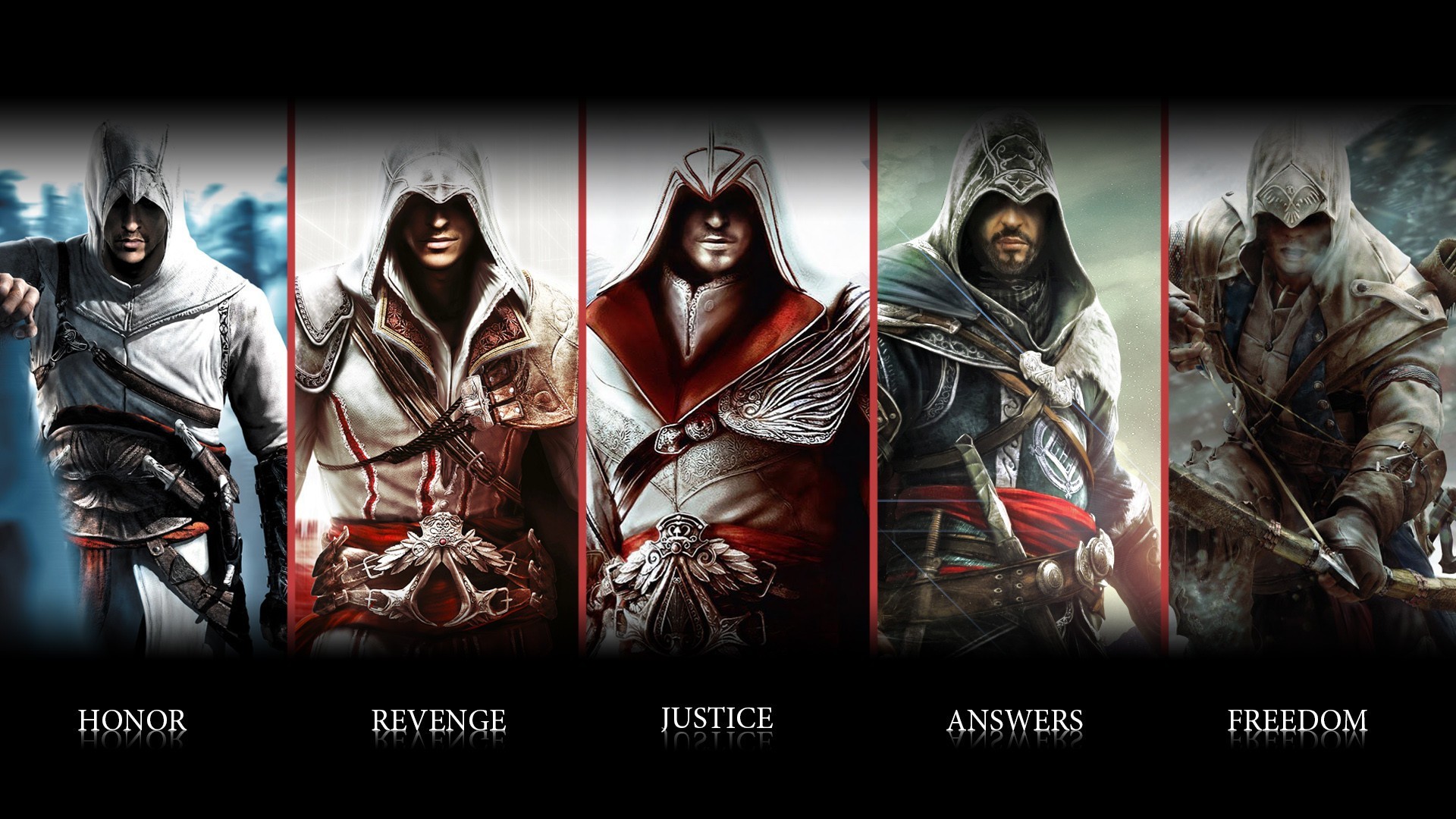 Assassins Creed Ezio Connor Altair Ubisoft Animus Assassin Blade