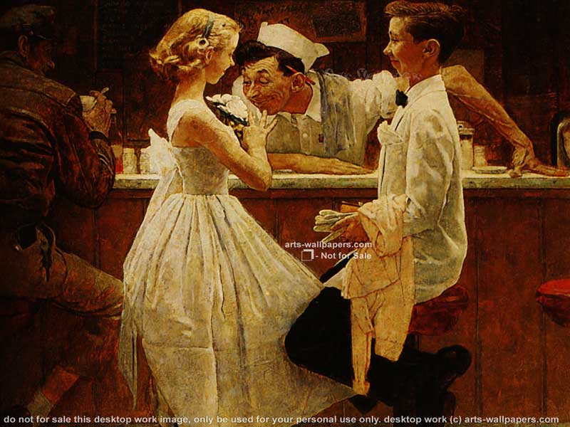 Norman Rockwell Painting Wallpaper Pictures