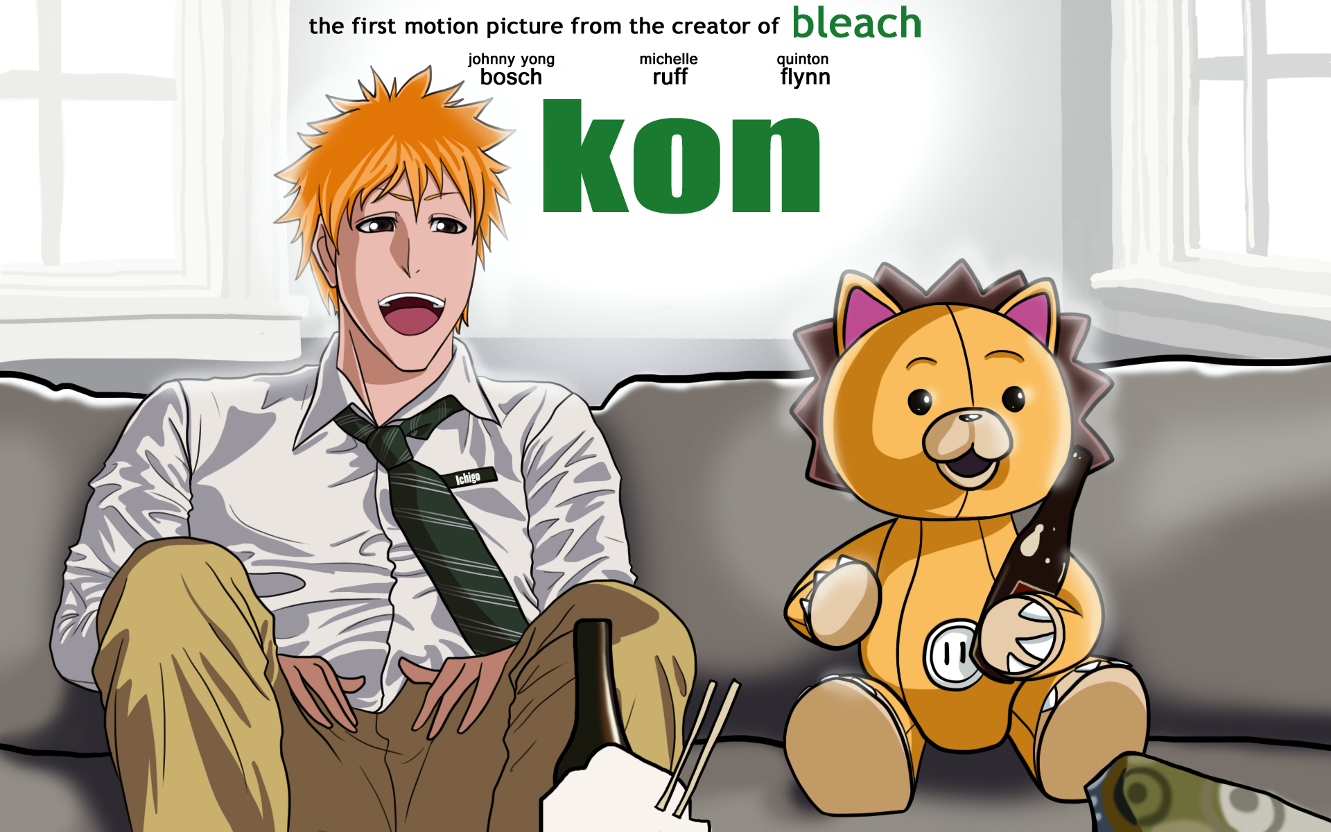 Kon Ichigo Bleach Anime Wallpaper