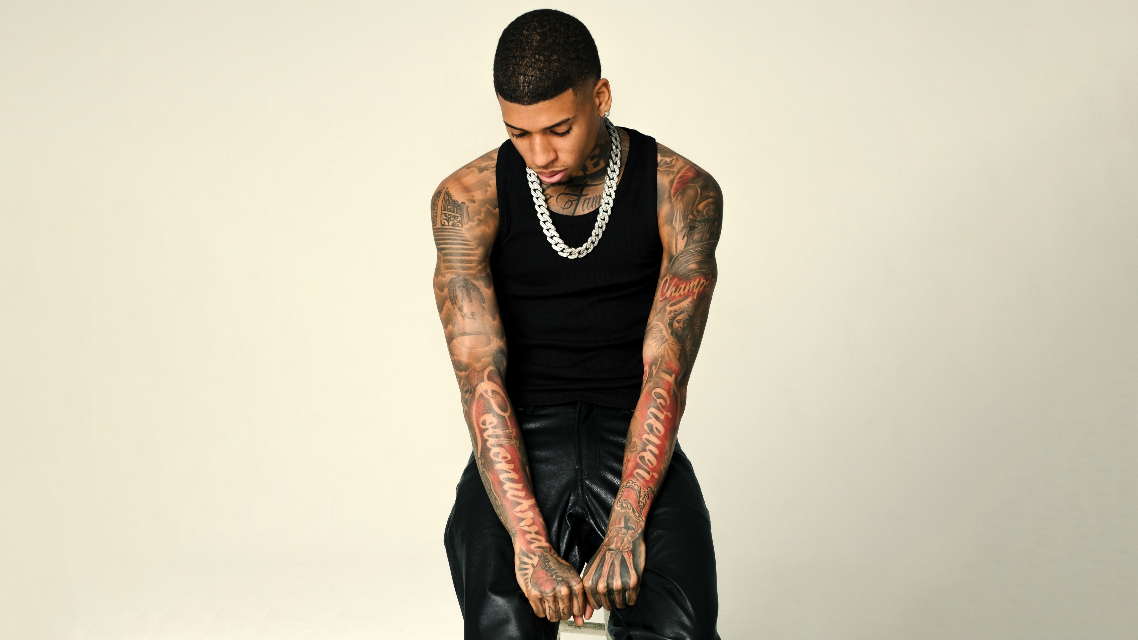 Nle Choppa Wallpaper 4k 5k Beige American Rapper