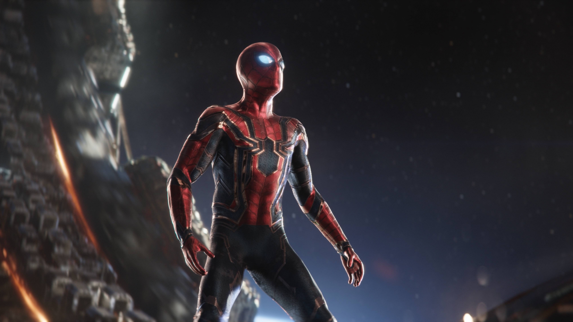 Spiderman In Intergalactic Space Avengers Infinity War HD Movies 4k Wallpaper