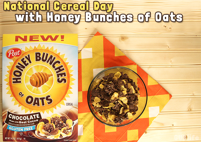 National Cereal Day With Honey Bunches Of Oats Chocolate