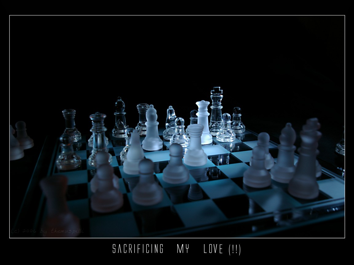Chess Tables Wallpaper Pieces