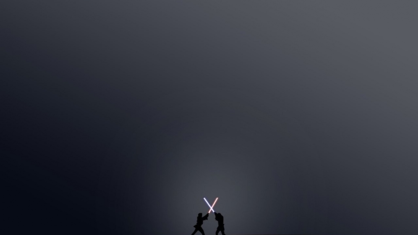 Drawn wallpapers Vector Wallpapers Battle of the Jedi and Sith