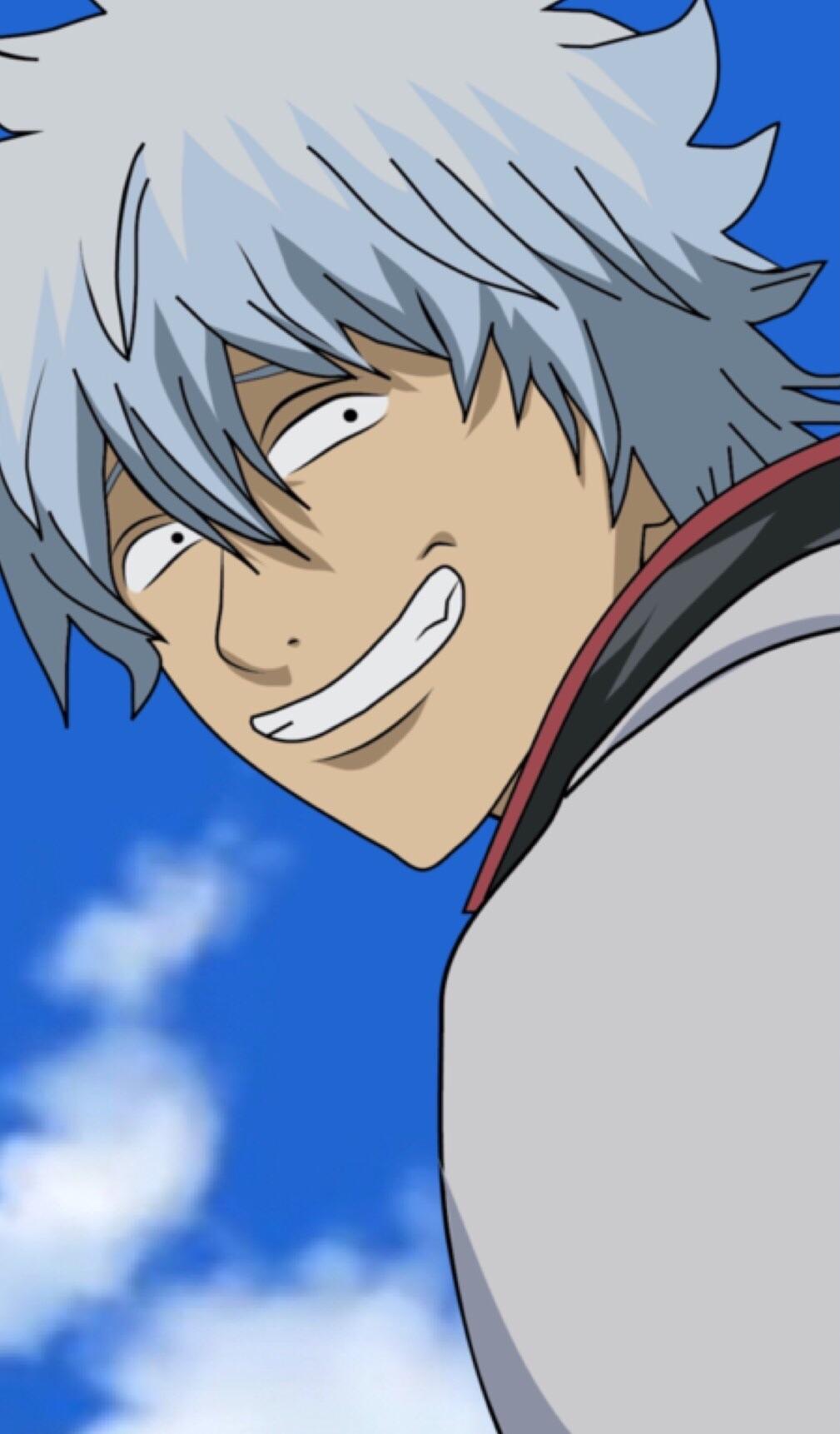 I Made A Gintoki Smirk Wallpaper And Set My Phone To