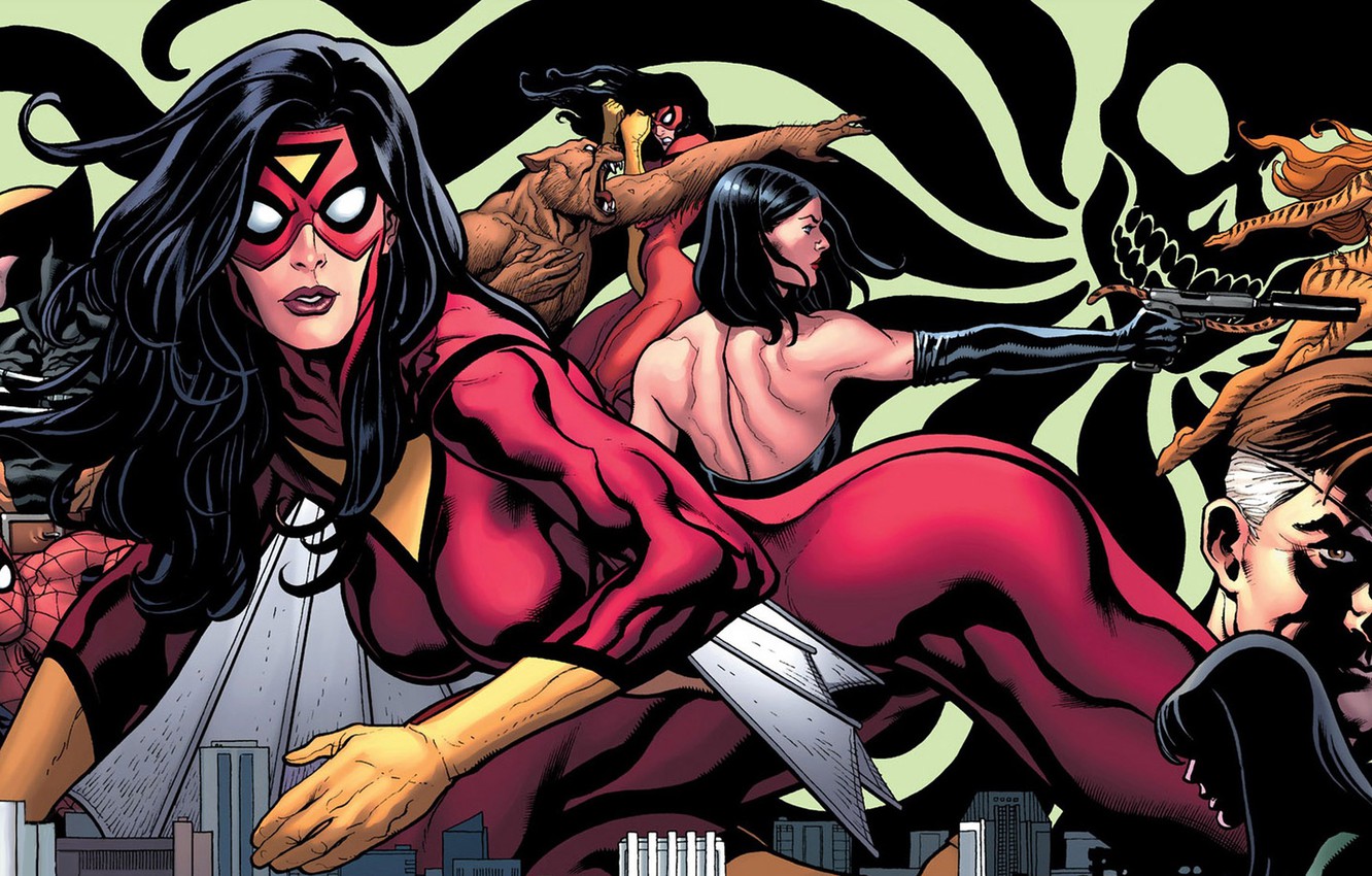 Wallpaper Wolverine Marvel Ics Spider Man Woman Nick