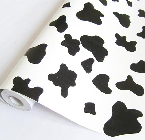 Cow Pattern Pvc Self Adhesive Wallpaper In Wall Stickers From Home
