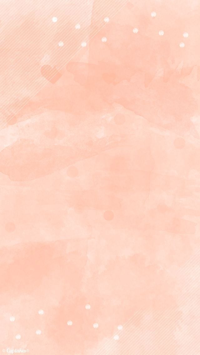 Peach coral watercolour iphone phone wallpaper background lock