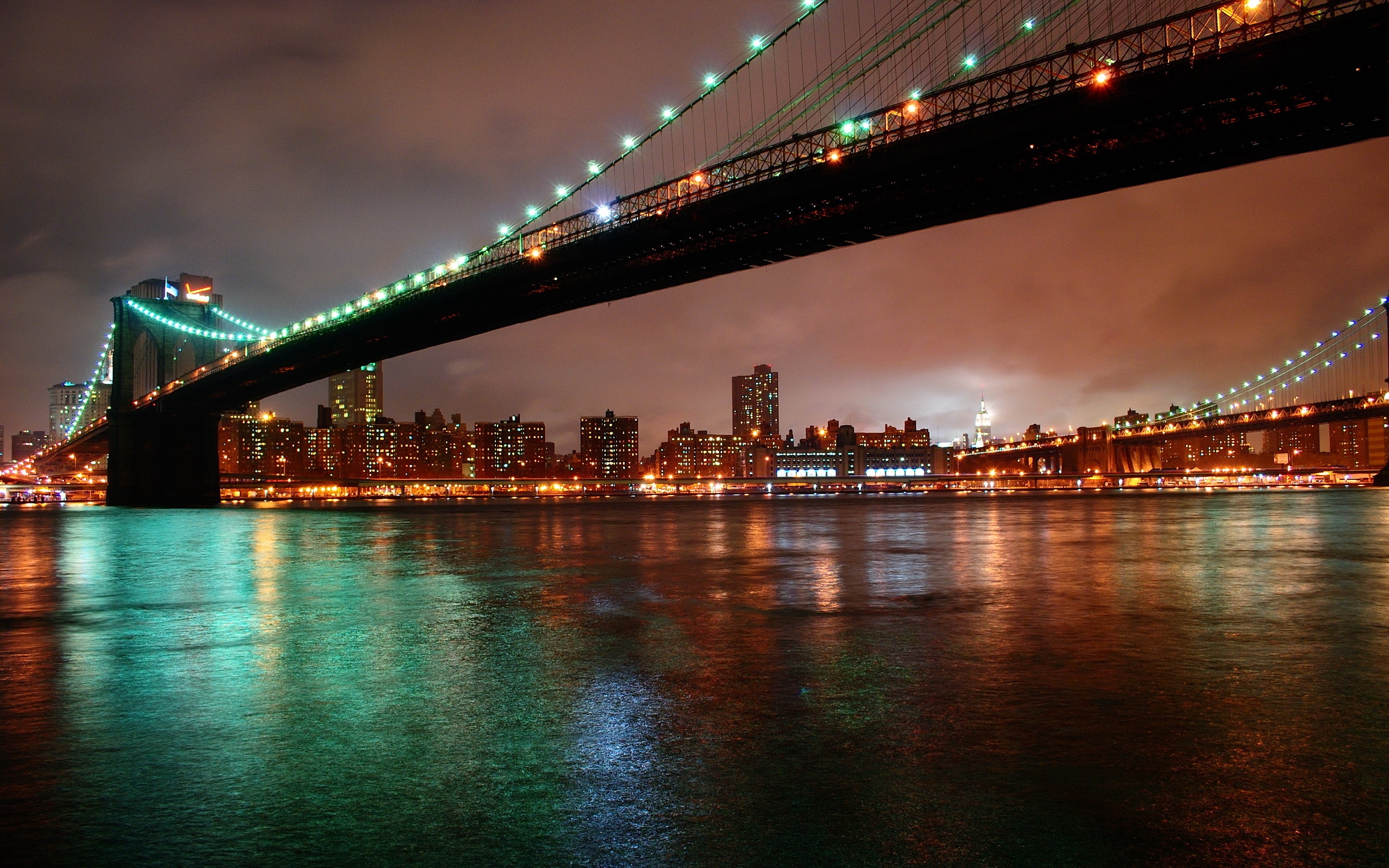 New York City Night Lights Wallpapers 2560x1600