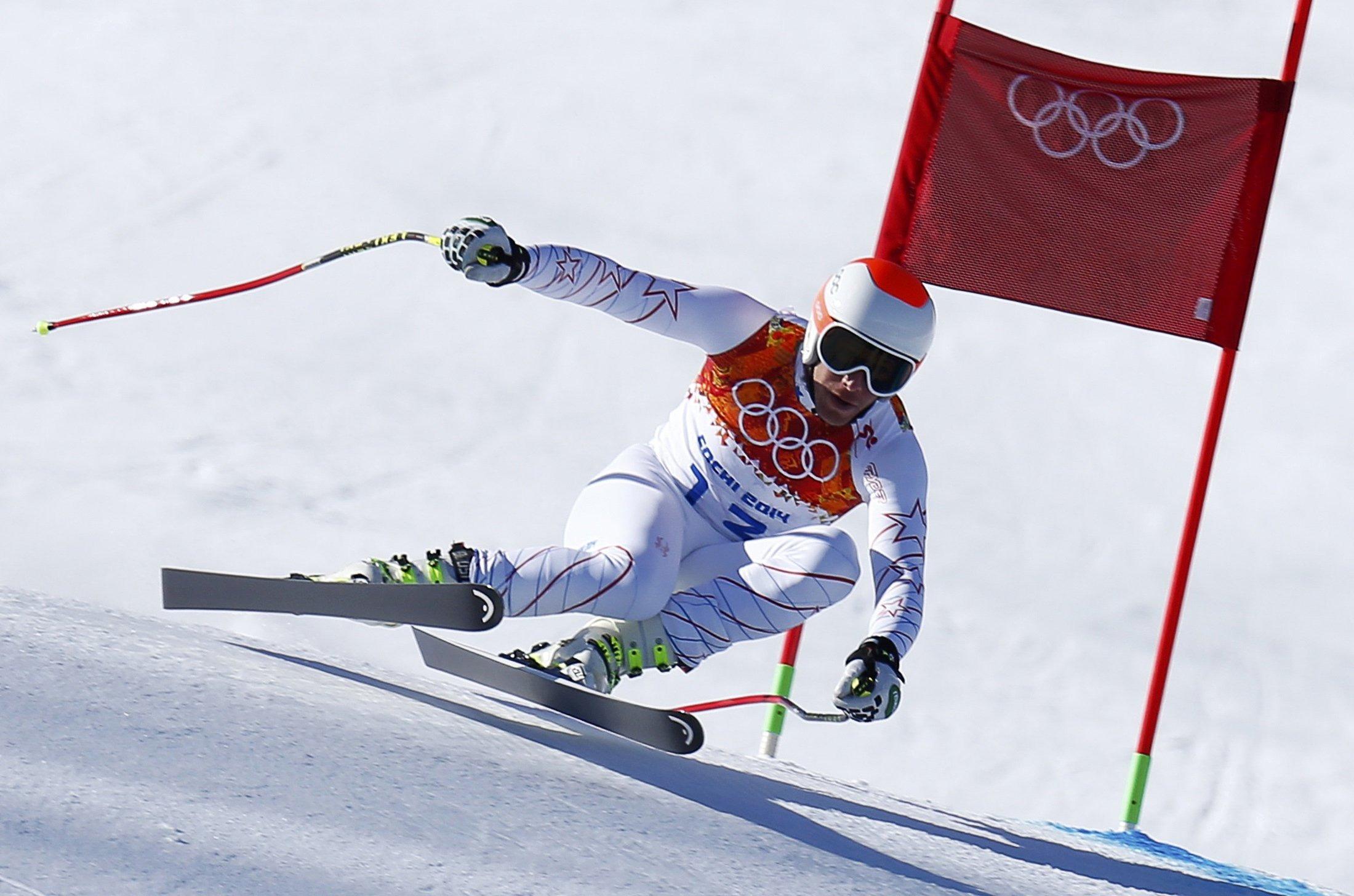 American Skier Bode Miller Won The Bronze Medal Wallpaper