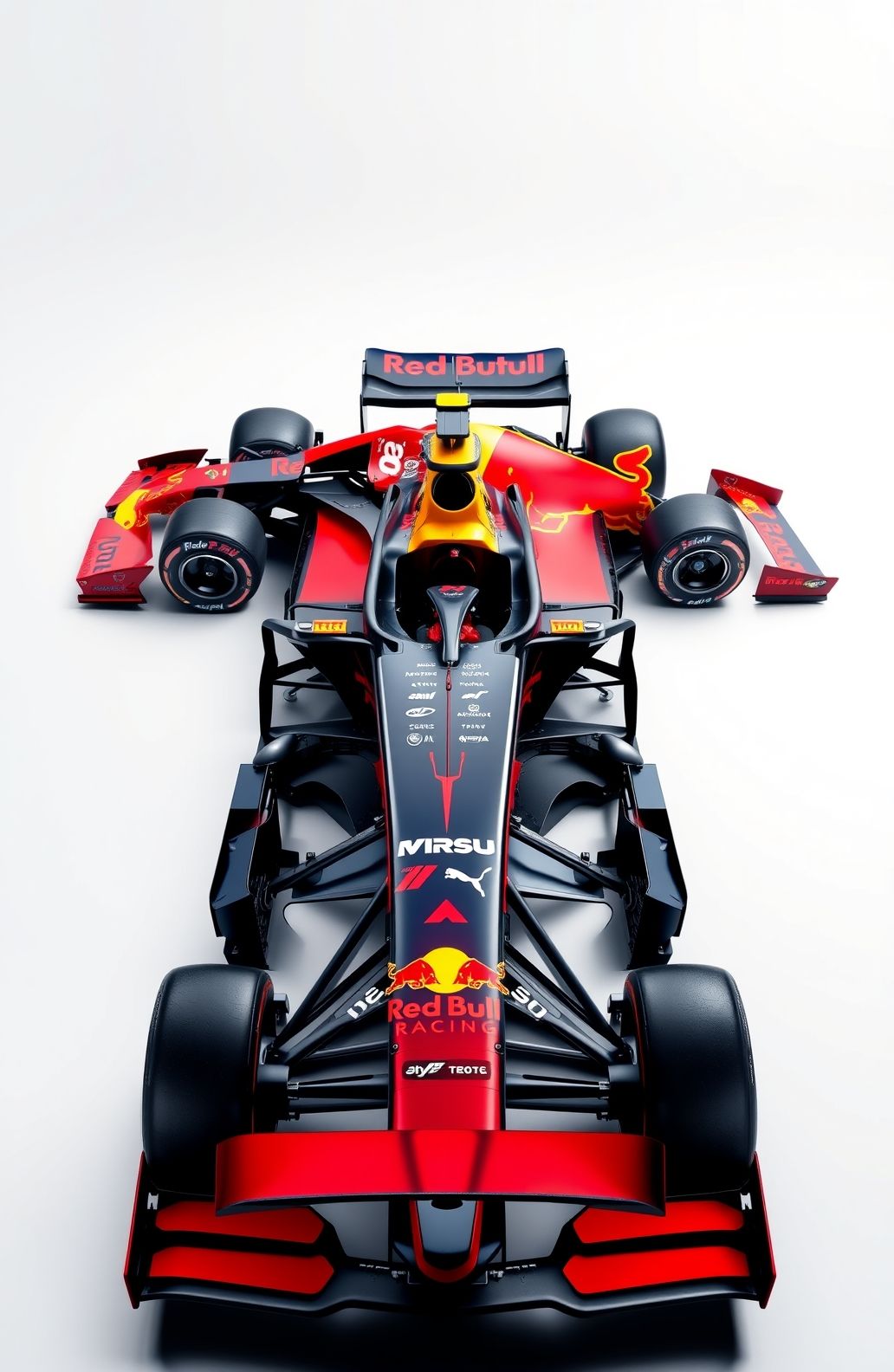 Red Bull F1 White Wallpaper