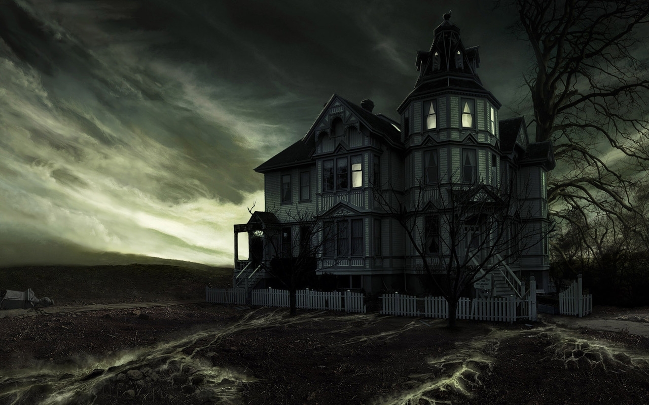 Haunted House   Halloween Wallpaper 16050647 1280x800