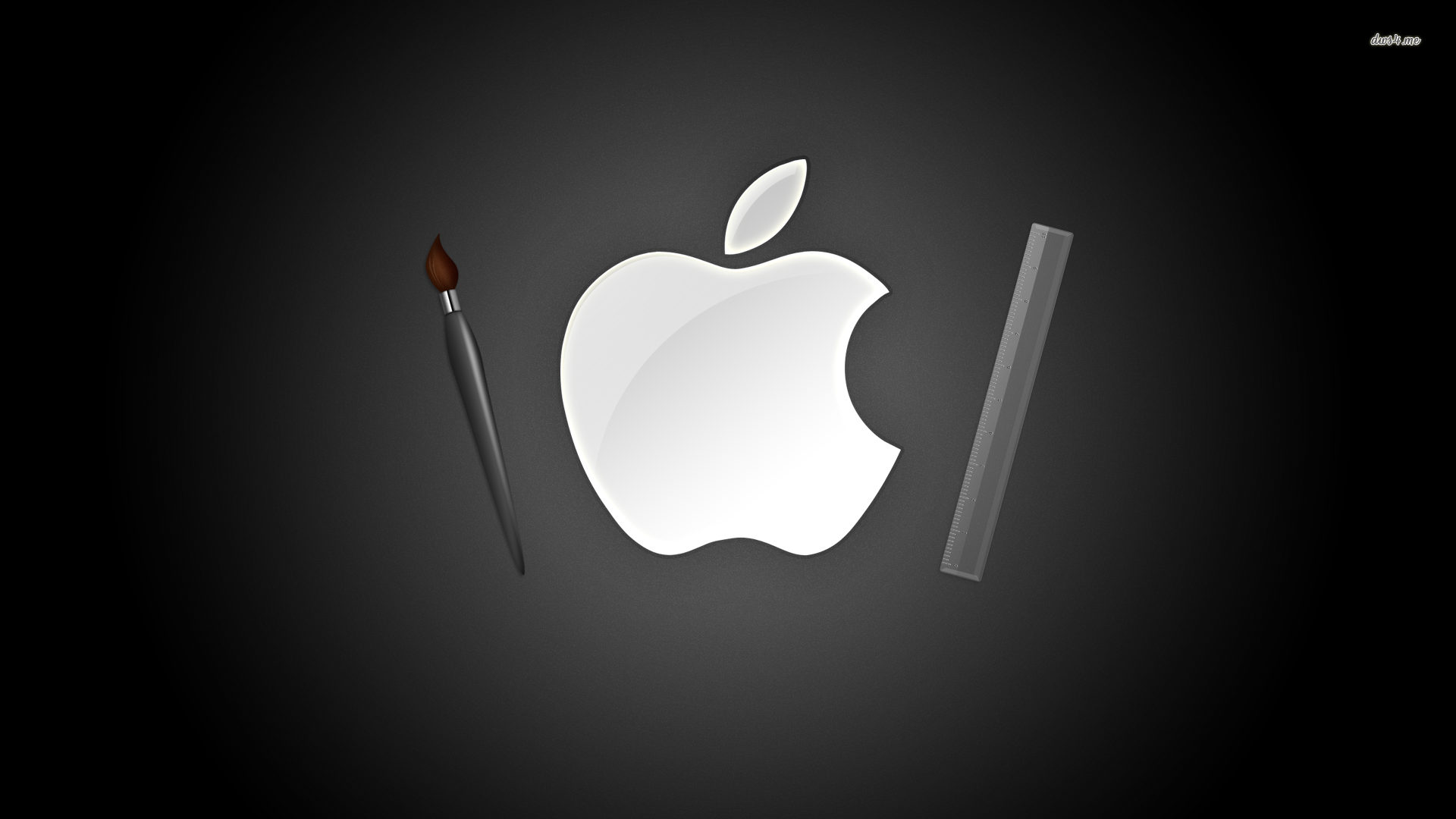 Artsy Apple Logo Wallpaper Puter