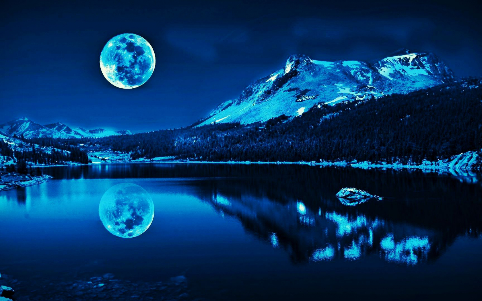 Pics Photos The Blue Moon Wallpaper
