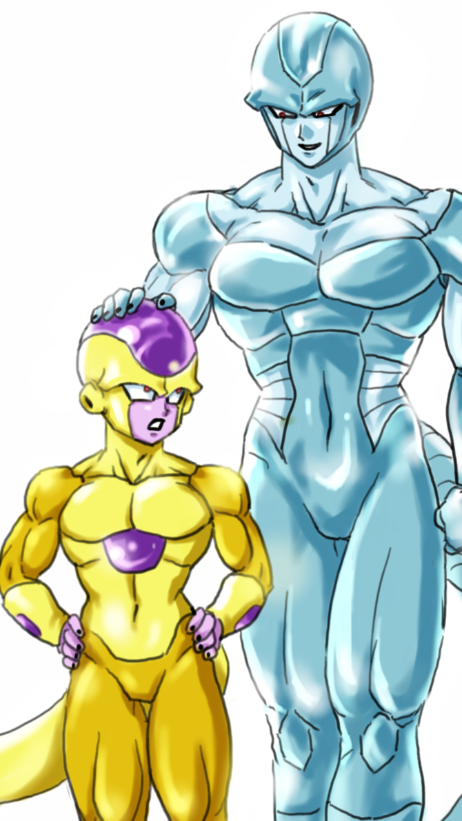 Golden Frieza And Metal Cooler By Love