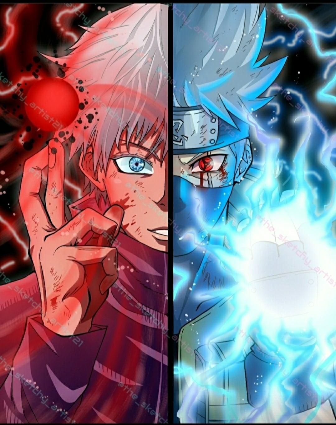 Gojo Vs Kakashi Chidori Red Im Posting The Full Version On