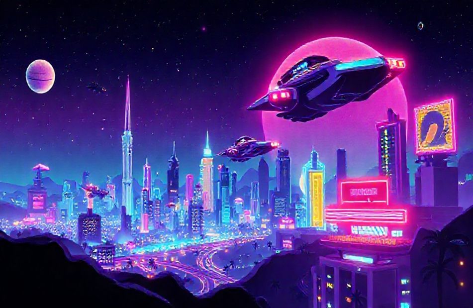 Retro Sci Fi Wallpaper