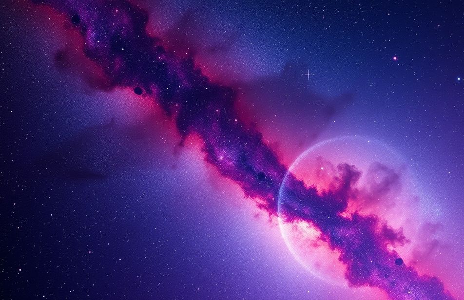 Purple And Blue Galaxy Wallpaper
