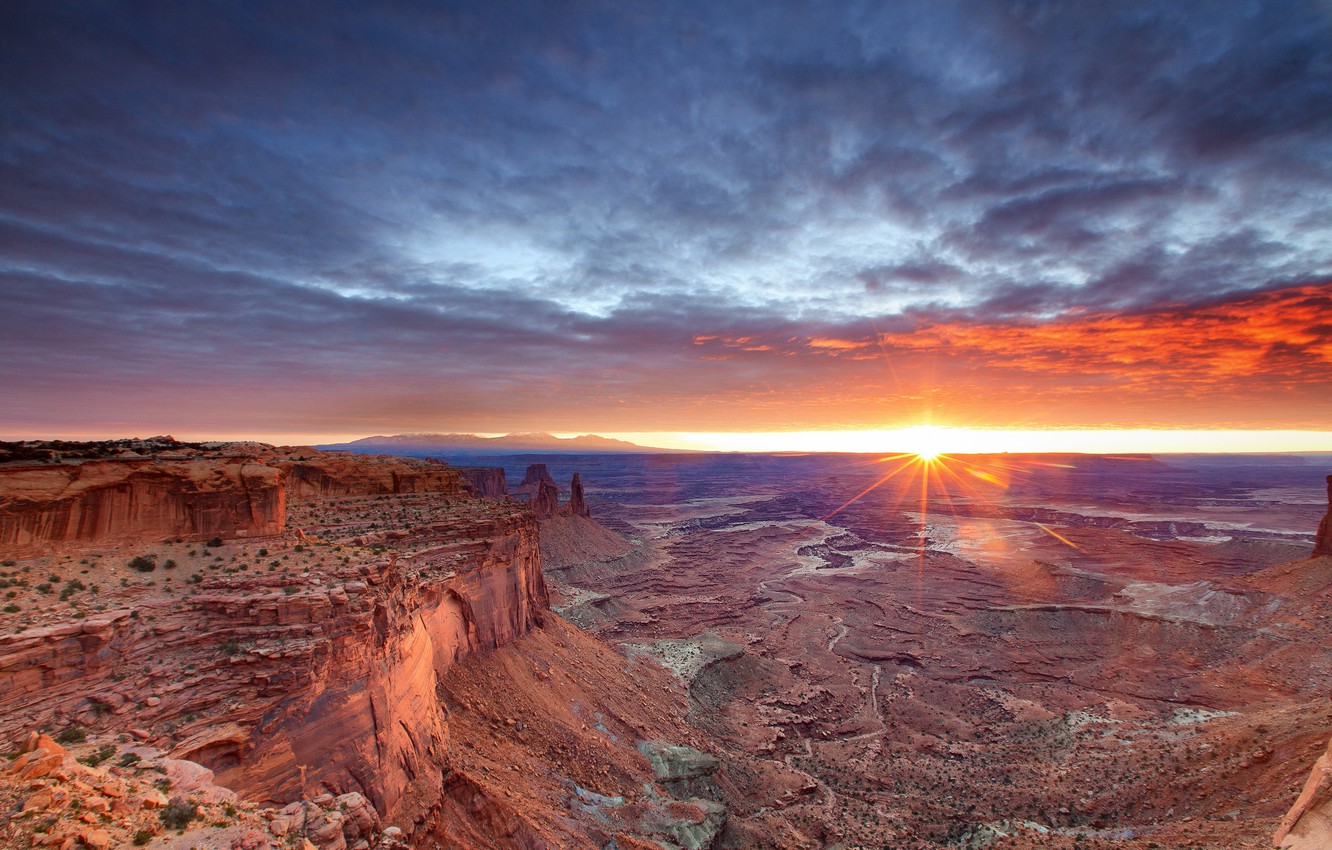 Wallpaper The Sky Sun Rocks Desert Morning Canyon Utah