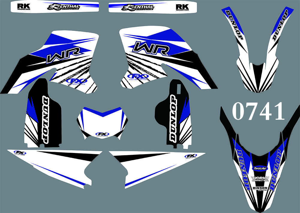 Styles Team Graphics Background Decals Stickers For Yamaha